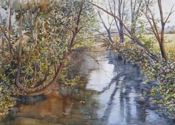 Riflessi sul canale - cm 55 x 75