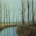 Canale in autunno - cm 75 x 105