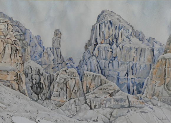Cima Brenta e Campanile Basso - cm. 55 x 75
